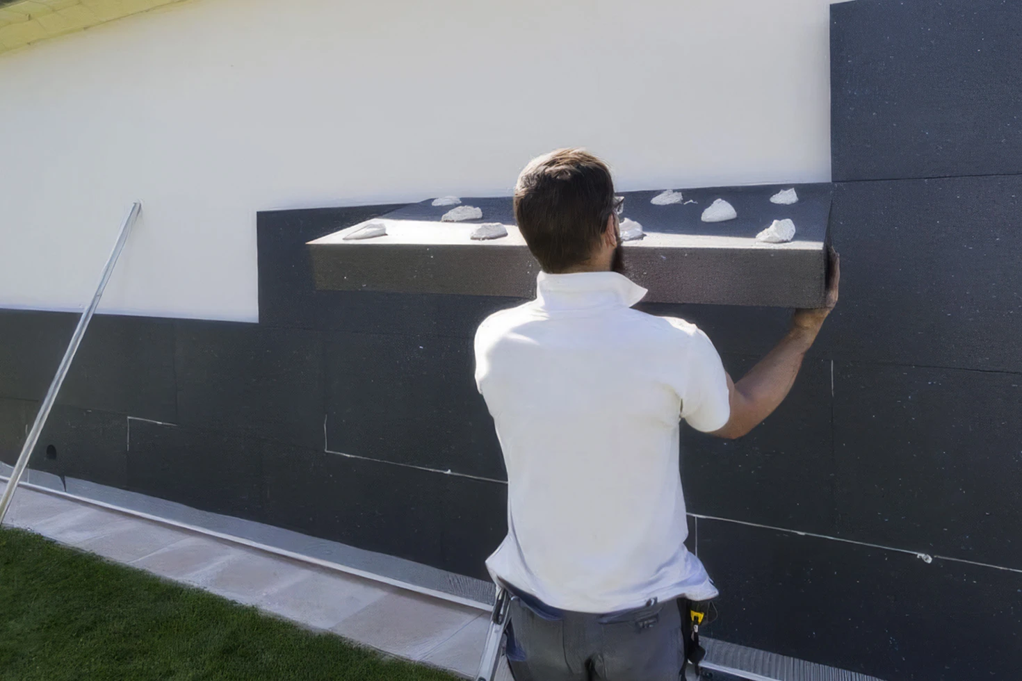 Isolation thermique par l'extérieur (ITE) d'une maison à Vichy par BâtiTravaux