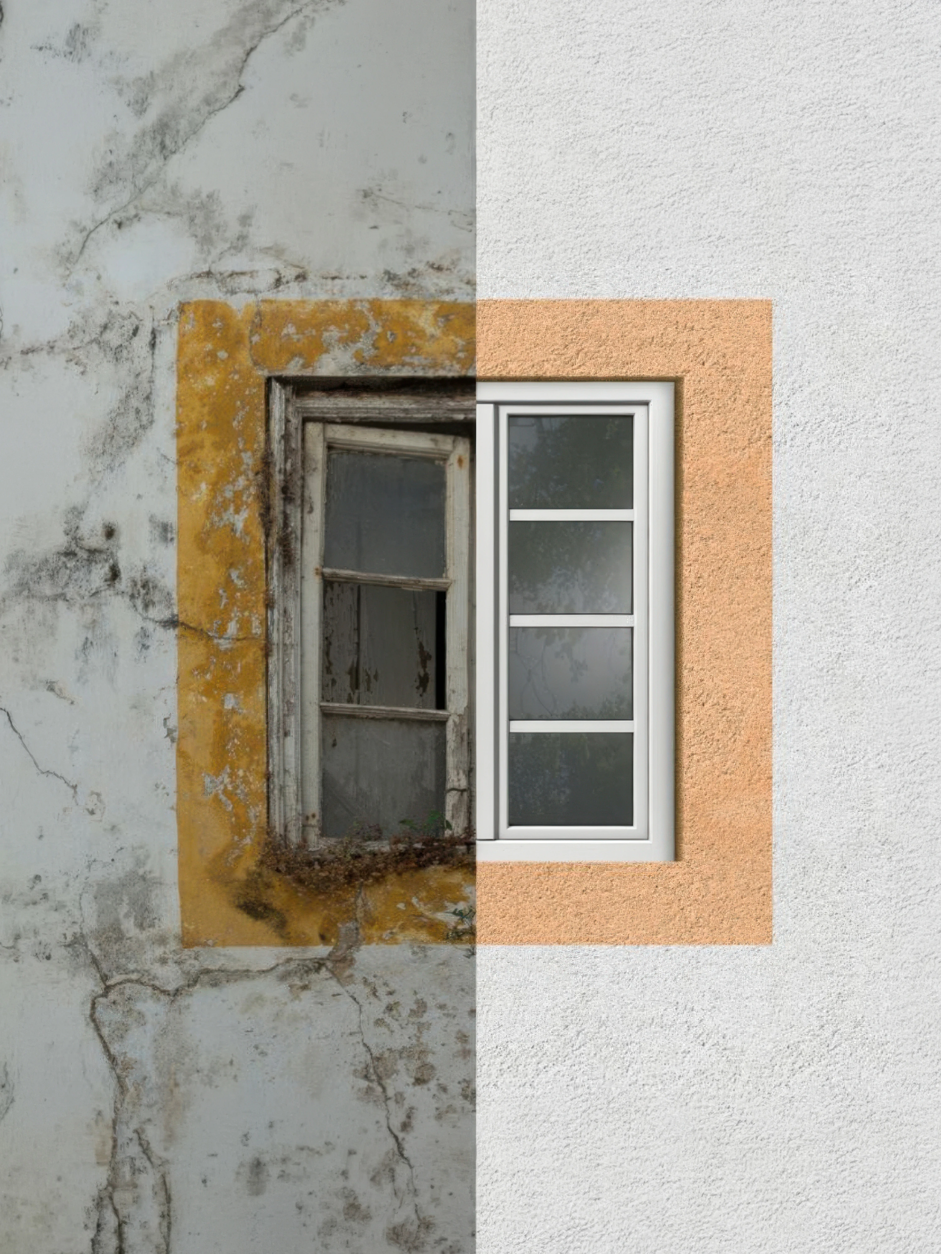 Ravalement de façade à Vichy : maison avant / après rénovation par BâtiTravaux