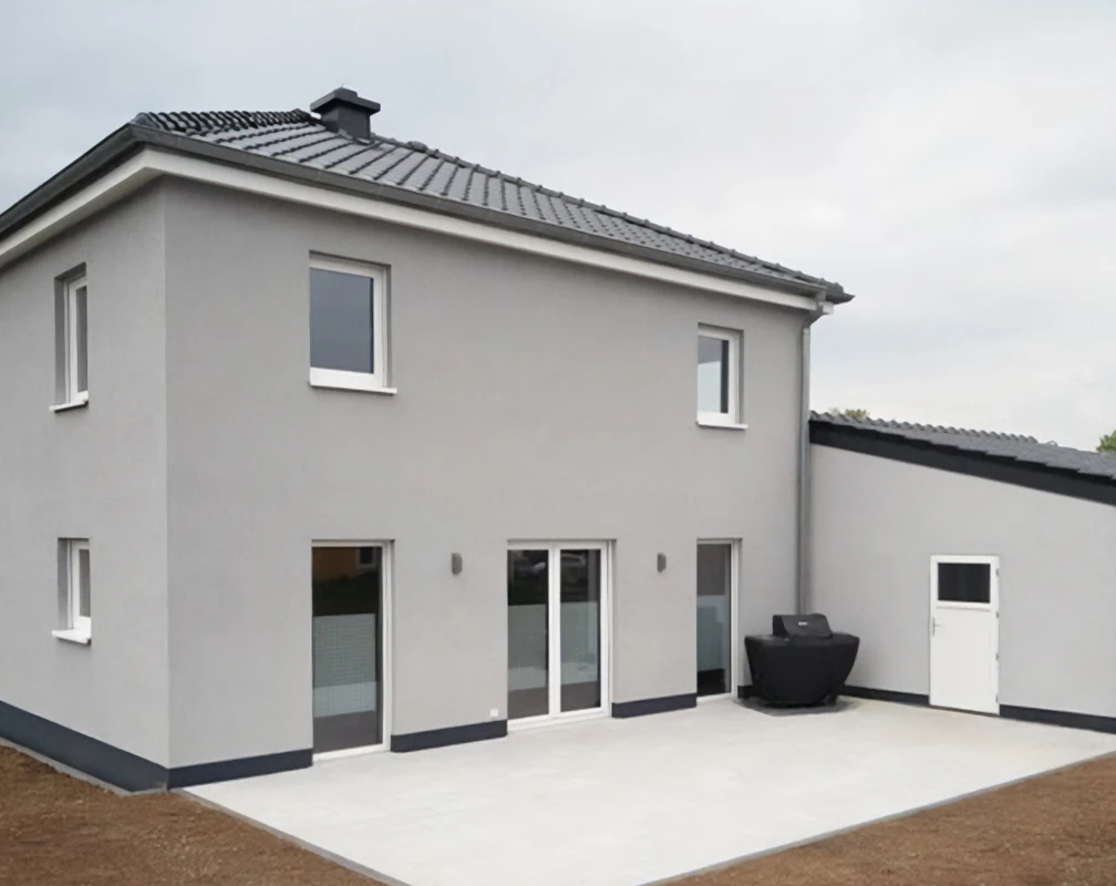 Maison à la façade fraîchement ravalée
