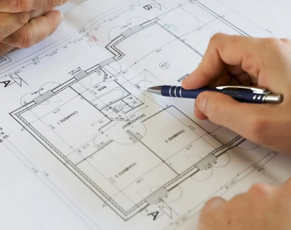 Étude d'un plan d'agencement pour une rénovation intérieure à Vichy